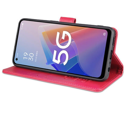 For OnePlus Nord N20 5G AZNS Sheepskin Texture Flip Leather Phone Case(Red)