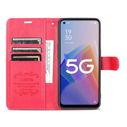 For OnePlus Nord N20 5G AZNS Sheepskin Texture Flip Leather Phone Case(Red)