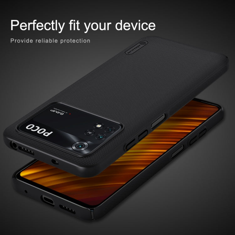 For Xiaomi Poco M4 Pro NILLKIN Frosted PC Phone Case(Red)