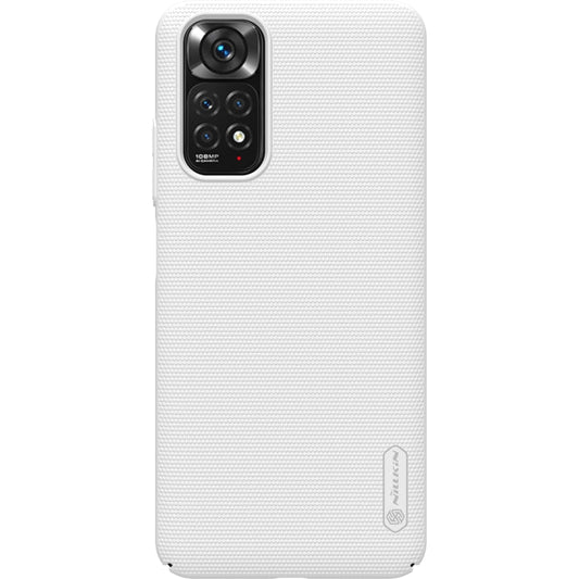 Pour Xiaomi Redmi Note 11S Coque de téléphone PC givrée NILLKIN (blanc)