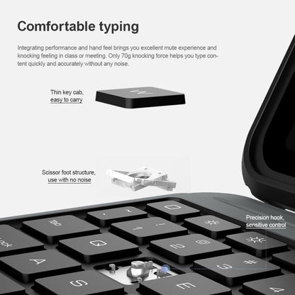 Pour iPad Air 10.9 2020 / Air 4 / Air 5 / Pro 11 2020 / 2021 / 2022 Étui intelligent pour tablette avec clavier tactile Bluetooth NILLKIN (noir)