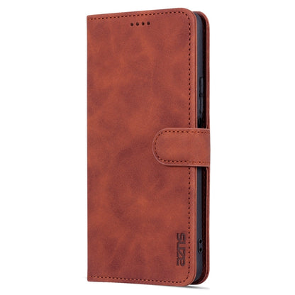 For Xiaomi Redmi K50 / K50 Pro AZNS Skin Feel Calf Texture Flip Leather Phone Case(Brown)