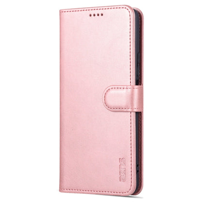 For Xiaomi Redmi K50 / K50 Pro AZNS Skin Feel Calf Texture Flip Leather Phone Case(Rose Gold)