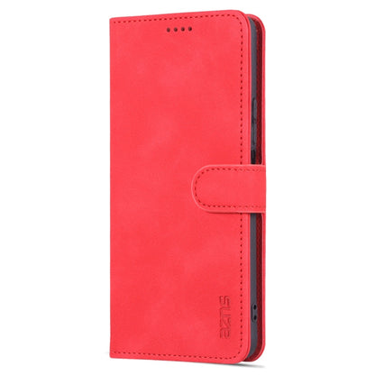 For Xiaomi Redmi K50 / K50 Pro AZNS Skin Feel Calf Texture Flip Leather Phone Case(Red)