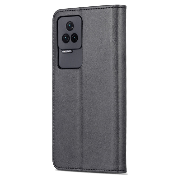 For Xiaomi Redmi K50 / K50 Pro AZNS Skin Feel Calf Texture Flip Leather Phone Case(Black)