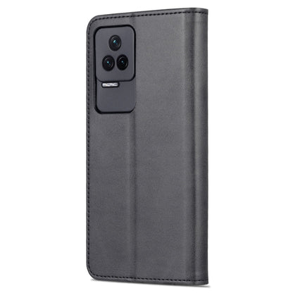 For Xiaomi Redmi K50 / K50 Pro AZNS Skin Feel Calf Texture Flip Leather Phone Case(Black)