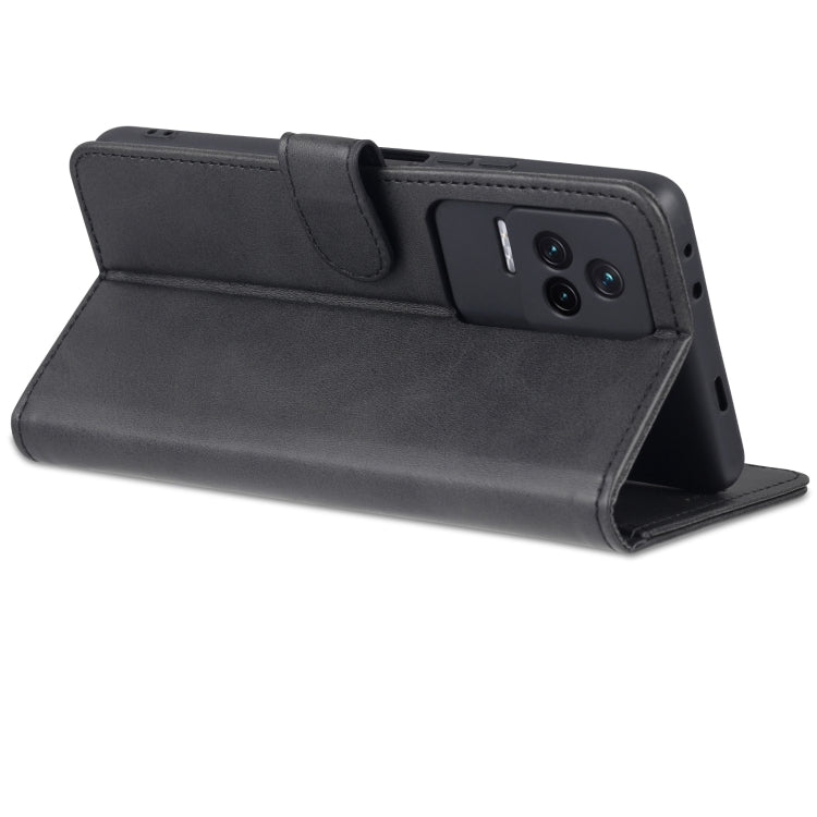 For Xiaomi Redmi K50 / K50 Pro AZNS Skin Feel Calf Texture Flip Leather Phone Case(Black)