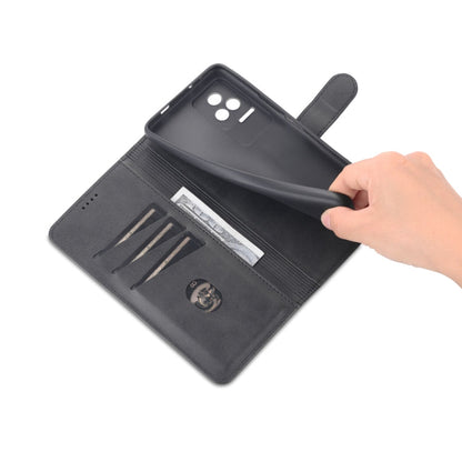For Xiaomi Redmi K50 / K50 Pro AZNS Skin Feel Calf Texture Flip Leather Phone Case(Black)