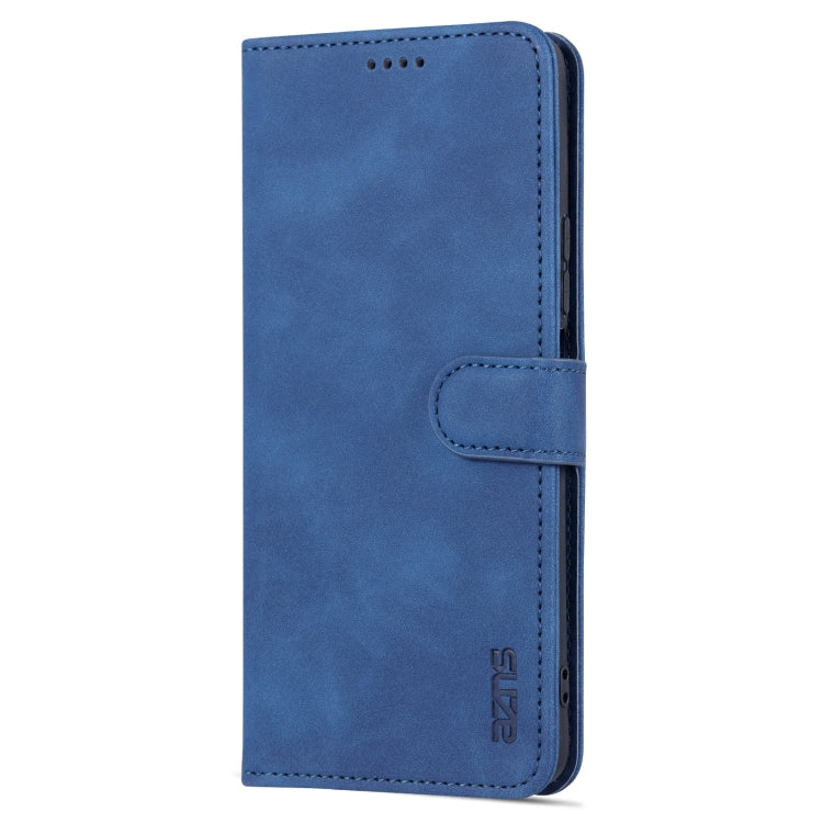 For Xiaomi Redmi K50 / K50 Pro AZNS Skin Feel Calf Texture Flip Leather Phone Case(Blue)