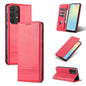 For Samsung Galaxy A73 5G AZNS Magnetic Calf Texture Flip Leather Phone Case(Red)