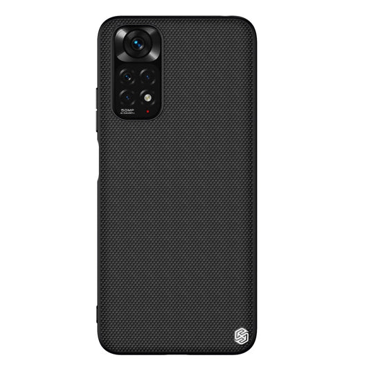 Pour Xiaomi Redmi Note 11 4G Global NILLKIN Housse de téléphone en TPU en Fibre de Nylon Texturée 3D (Noir)