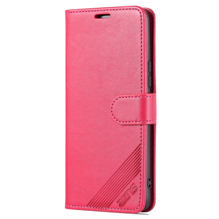 For vivo S15e AZNS Sheepskin Texture Flip Leather Phone Case(Red)