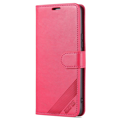 For vivo S15e AZNS Sheepskin Texture Flip Leather Phone Case(Red)