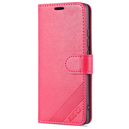 Pour étui de téléphone en cuir rabattable AZNS en texture peau de mouton pour Xiaomi 12 Lite (rouge)