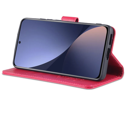 Pour étui de téléphone en cuir rabattable AZNS en texture peau de mouton pour Xiaomi 12 Lite (rouge)