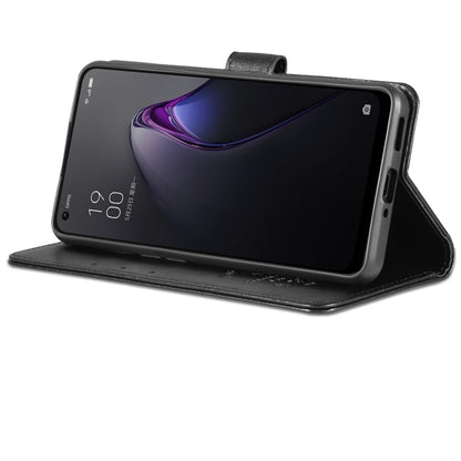 For OPPO Reno8/Reno8 Pro AZNS Sheepskin Texture Flip Leather Phone Case(Black)