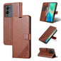Pour étui de téléphone en cuir rabattable à texture peau de mouton AZNS pour vivo S15 (marron)