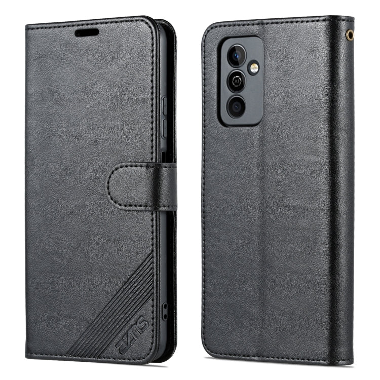 For Huawei Maimang 11 AZNS Sheepskin Texture Flip Leather Phone Case(Black)