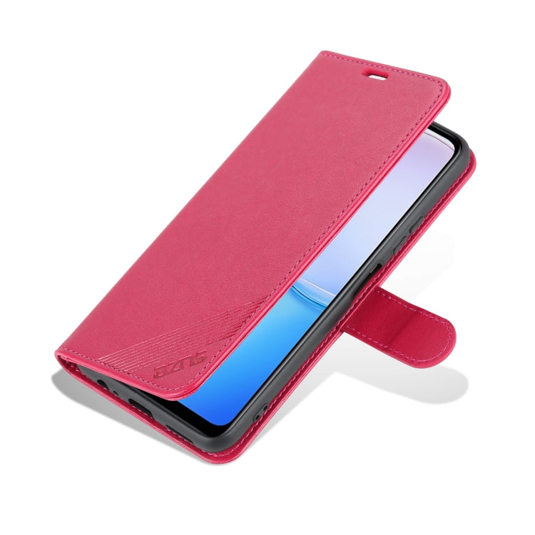 For Huawei Maimang 11 AZNS Sheepskin Texture Flip Leather Phone Case(Red)