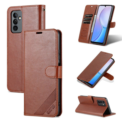 Pour Huawei Maimang 11 Étui de Téléphone en Cuir à Rabat Texture Peau de Mouton AZNS (Marron)