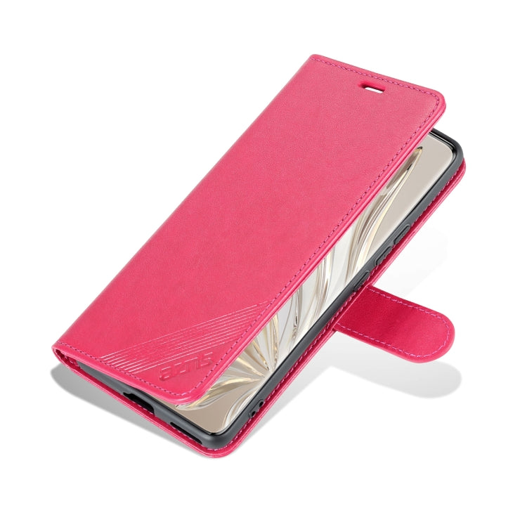 For Honor 70 AZNS Sheepskin Texture Flip Leather Phone Case(Red)