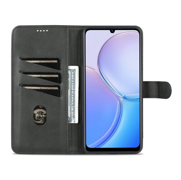 For Huawei Maimang 11 AZNS Skin Feel Calf Texture Flip Leather Phone Case(Black)