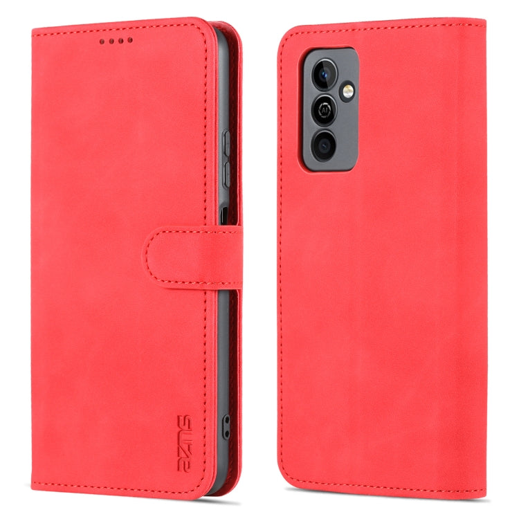 For Huawei Maimang 11 AZNS Skin Feel Calf Texture Flip Leather Phone Case(Red)