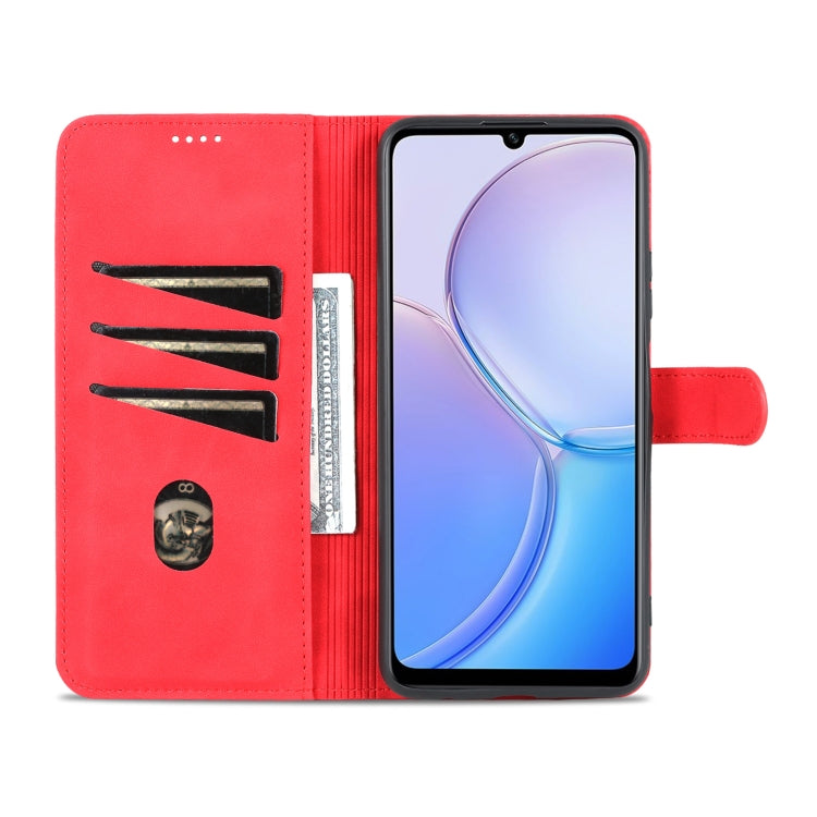 For Huawei Maimang 11 AZNS Skin Feel Calf Texture Flip Leather Phone Case(Red)