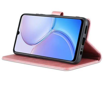 For Huawei Maimang 11 AZNS Skin Feel Calf Texture Flip Leather Phone Case(Rose Gold)