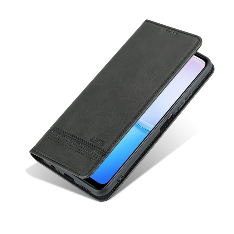 For Huawei Maimang 11 AZNS Magnetic Calf Texture Flip Leather Phone Case(Black)