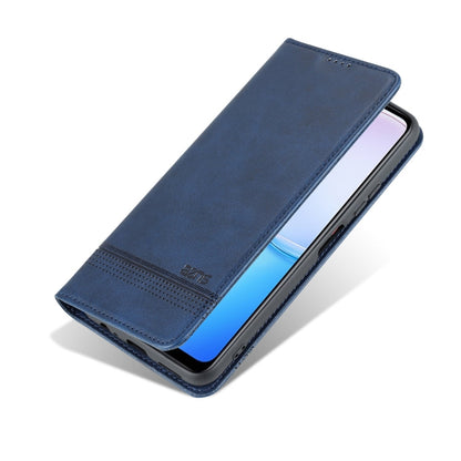 For Huawei Maimang 11 AZNS Magnetic Calf Texture Flip Leather Phone Case(Dark Blue)