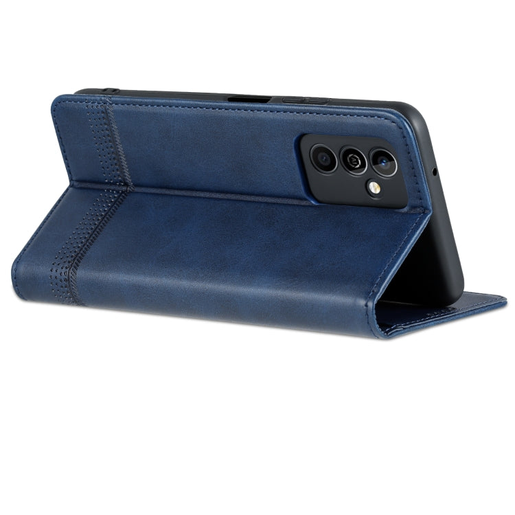 For Huawei Maimang 11 AZNS Magnetic Calf Texture Flip Leather Phone Case(Dark Blue)