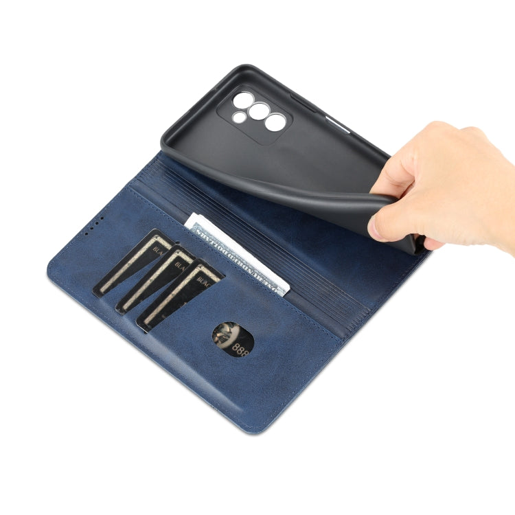 For Huawei Maimang 11 AZNS Magnetic Calf Texture Flip Leather Phone Case(Dark Blue)