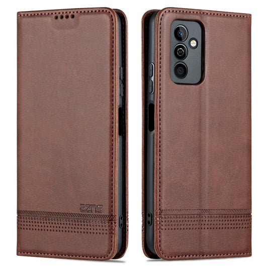 For Huawei Maimang 11 AZNS Magnetic Calf Texture Flip Leather Phone Case(Dark Brown)