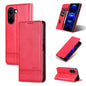 For vivo Y100i 5G AZNS Magnetic Calf Texture Leather Phone Case(Red)