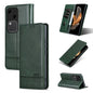For vivo S18 AZNS Magnetic Calf Texture Leather Phone Case(Dark Green)