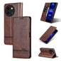 For vivo Y200i 5G/Y38/T3x AZNS Magnetic Calf Texture Leather Phone Case(Dark Brown)