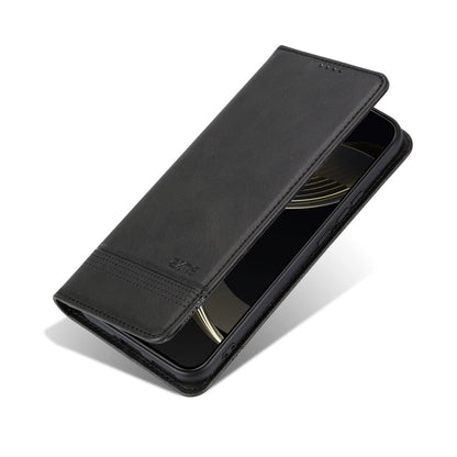 For vivo X100s AZNS Magnetic Calf Texture Leather Phone Case(Black)