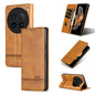 For vivo X100 Ultra AZNS Magnetic Calf Texture Leather Phone Case(Light Brown)