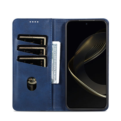 For vivo X200 Pro mini AZNS Magnetic Calf Texture Leather Phone Case(Dark Blu)