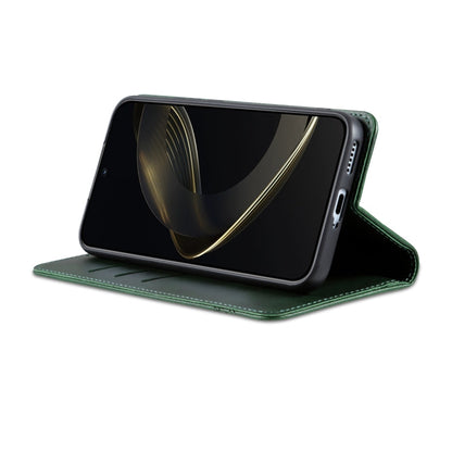 For vivo X200 Pro mini AZNS Magnetic Calf Texture Leather Phone Case(Dark Green)
