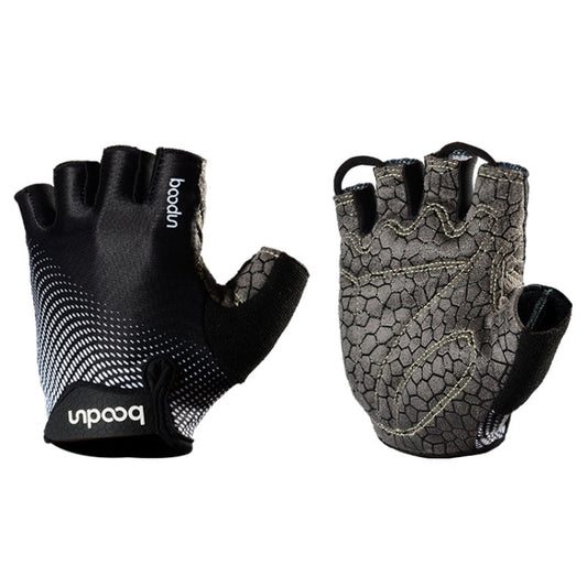 BOODUN 1096 Gants de sport en silicone antidérapants, résistants à l'usure et respirants, taille: M (noir)