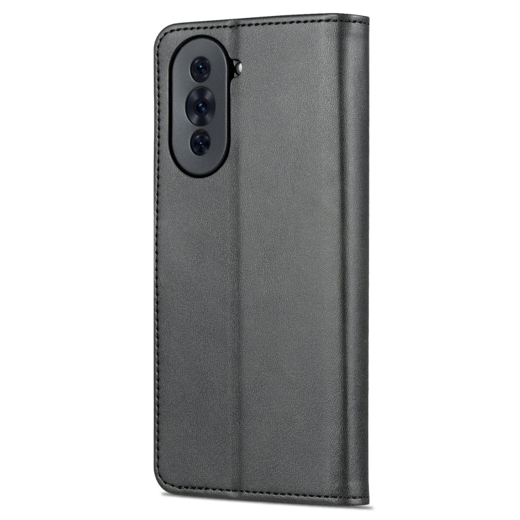 For Huawei nova 10 AZNS Skin Feel Calf Texture Flip Leather Phone Case(Black)