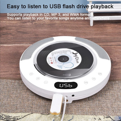 Kecag KC-607 Wall Mounted Bluetooth Compact Disc Album CD Player(White)