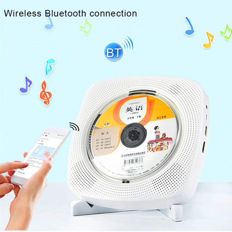 Kecag KC-609 Wall Mounted Home DVD Player Bluetooth CD Player, Specification:CD Version +Not Connected to TV + Charging Version(White)