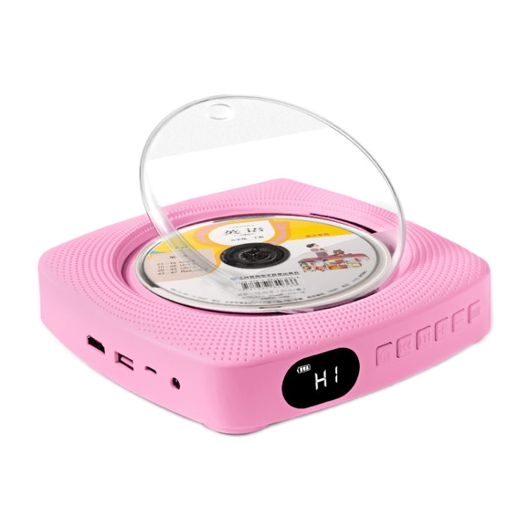Kecag KC-609 Lecteur DVD de maison mural Lecteur CD Bluetooth, Spécification : DVD/CD+Télévision connectable+Version de charge (Rose)