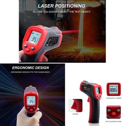 Wintact WT319B -50-550 Celsius LCD Display Infrared Thermometer, Battery Not Included