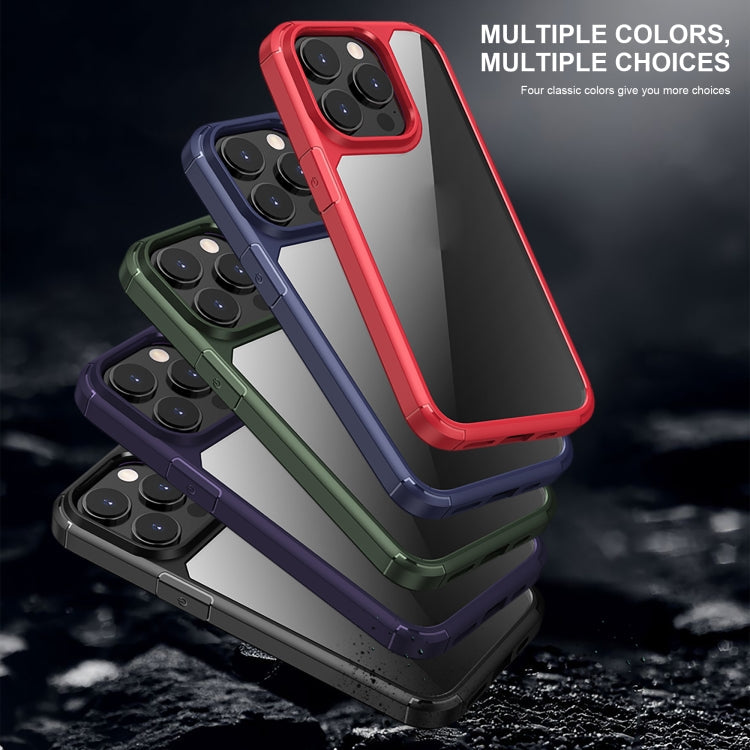 iPAKY Shockproof PC + TPU Protective Phone Case For iPhone 14 Max(Black)