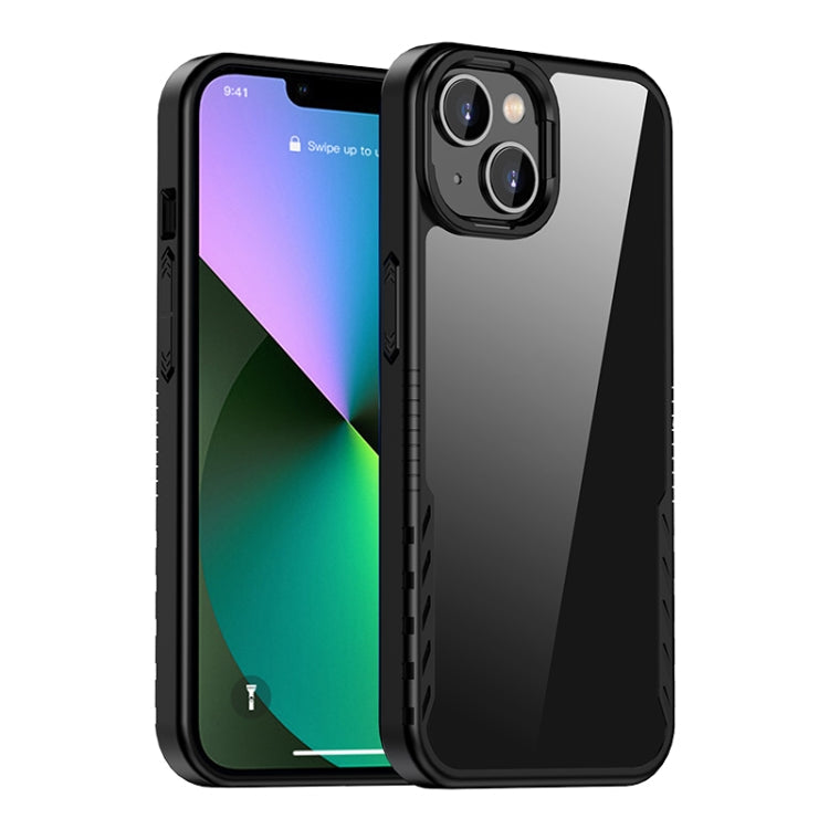 iPAKY Shockproof PC + TPU Protective Phone Case For iPhone 14 Max(Black)