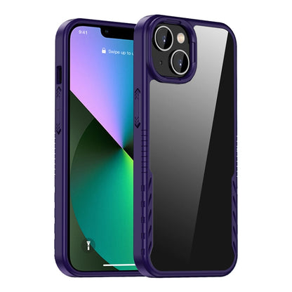 Pour iPhone 14, coque de protection antichoc iPAKY PC + TPU (violet)